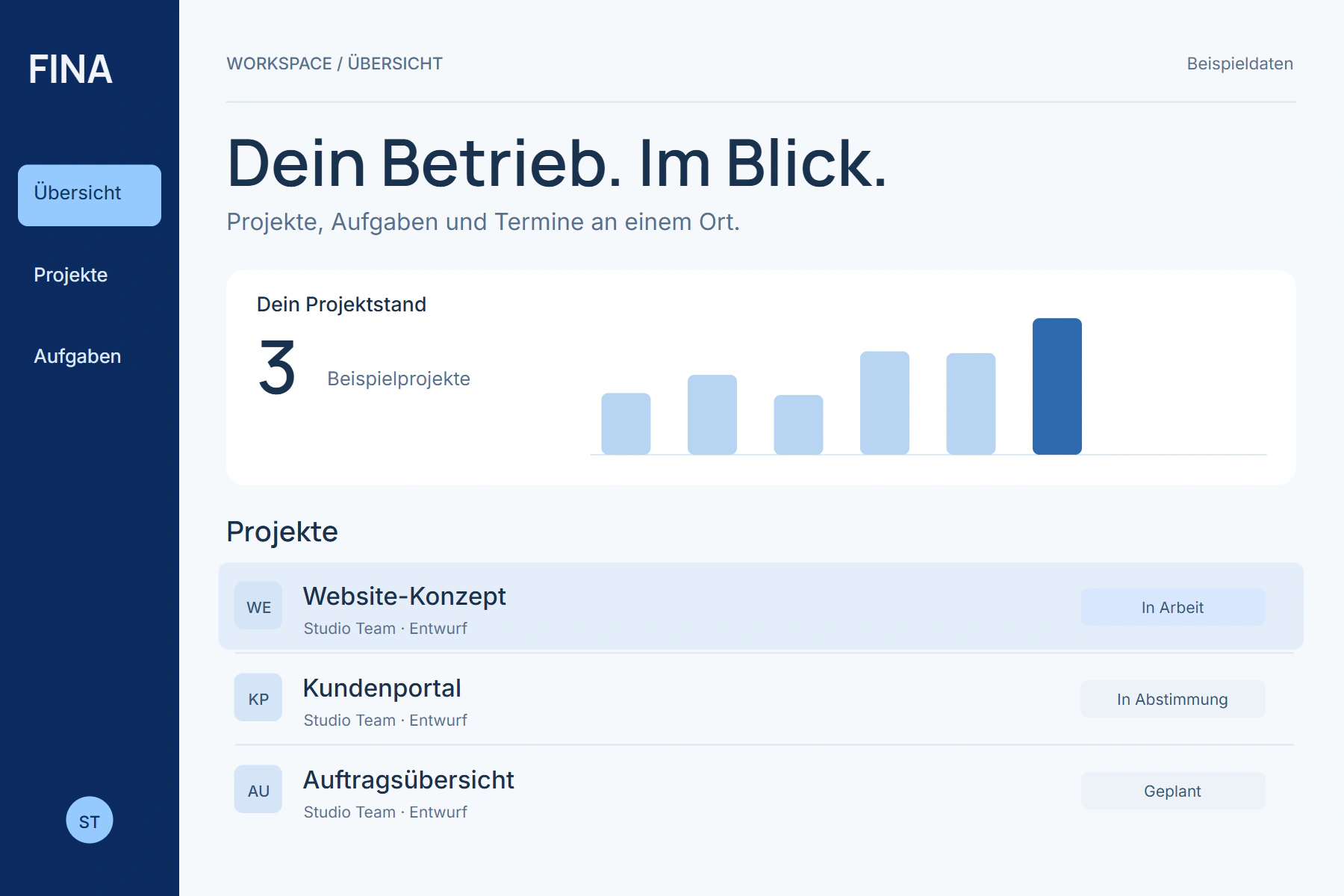Beispiel für Marken- und Printdesign · Konzept